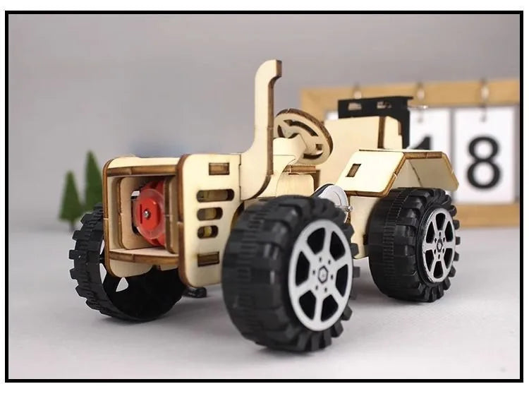 Traktor Modell 3D Fa Kirakó