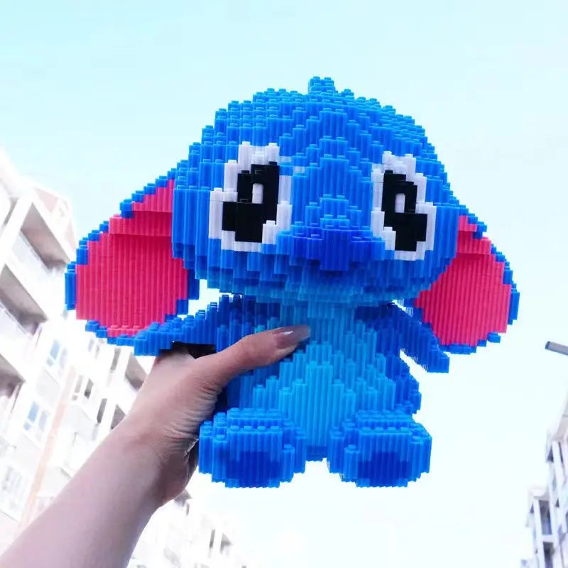 Herocross Disney Építő Kocka Stitch Giant Stitzer - Lego Kompatibilis Puzzle És Asztali Dekoráció