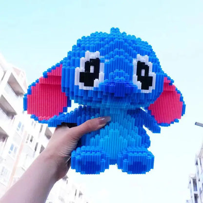 Herocross Disney Építő Kocka Stitch Giant Stitzer - Lego Kompatibilis Puzzle És Asztali Dekoráció