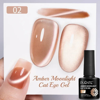 Puente Cat Eye Gel Fényes Kék