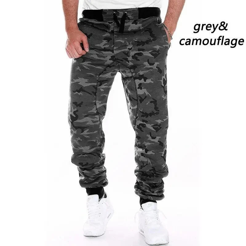 Camo Férfi Edzés Cargo Nadrág