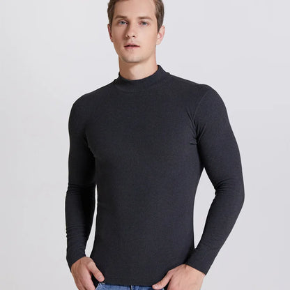 Férfi Garbó Nyakú Slim Fit