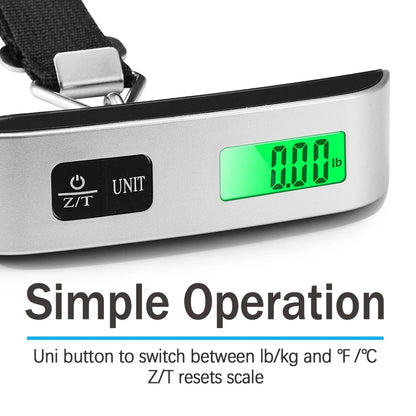 Bőröndmérleg LCD 50 Kg