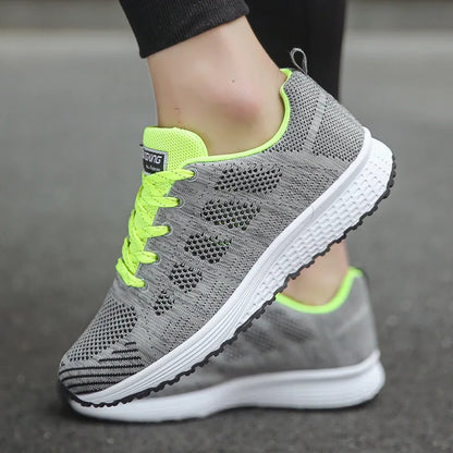 Női Sportos Cipő - Légáteresztő Hálós Sneaker