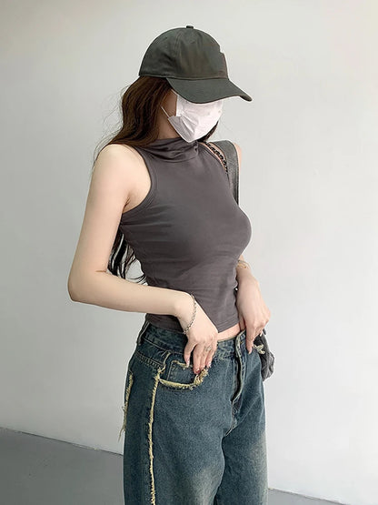 JEYONG Kapucnis Crop Top Női
