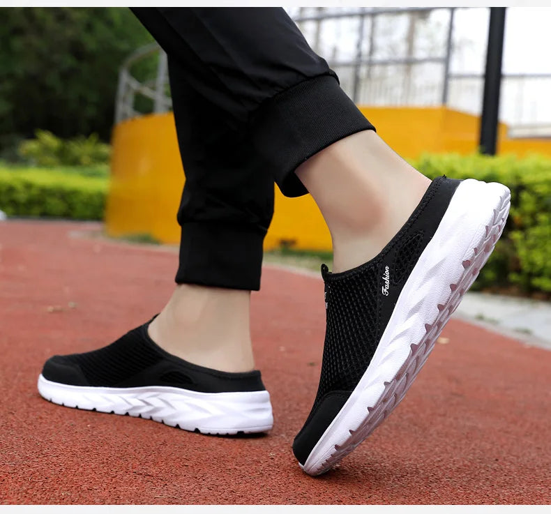 Férfi Nyári Papucs - Lélegző Hálós Slip-On Félcipő