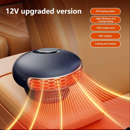Xiaomi 12V/24V Autós Fűtő-Hűtő 2in1 - 360° Forgás, Gyors Melegítés, Összecsukható