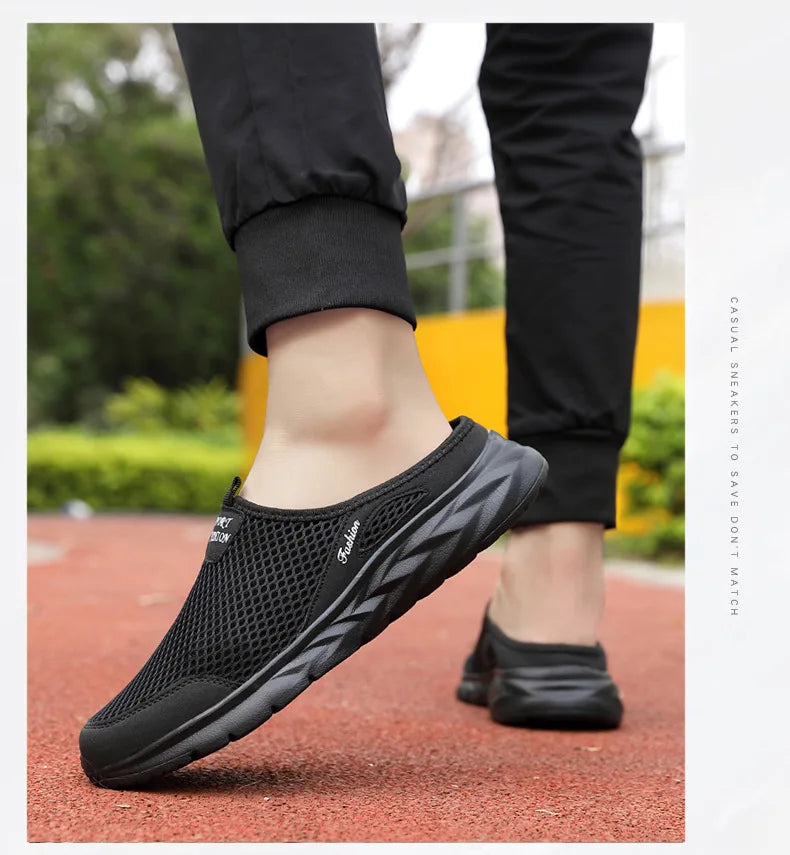 Férfi Nyári Papucs - Lélegző Hálós Slip-On Félcipő