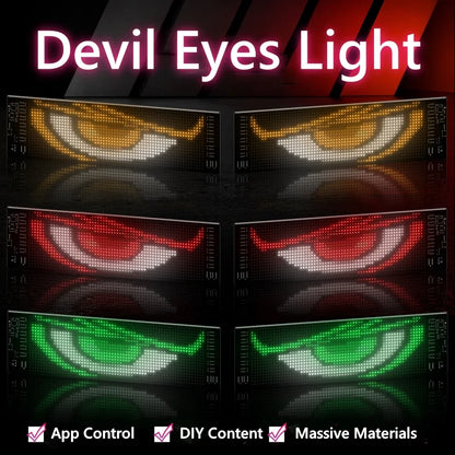 Démon Szem LED Ablak Panel