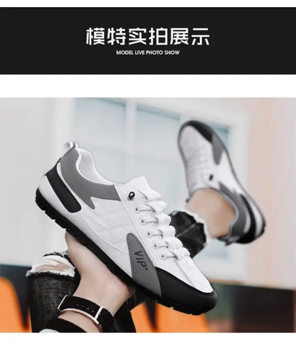 Férfi Nyári Félcipő Baotou Papucs - Divatos Lapos Talpú Bean Shoes