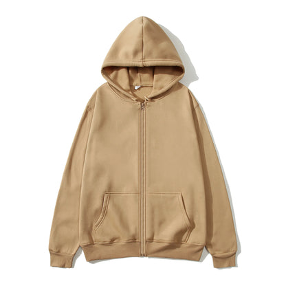 Férfi Meleg Fleece Zip Hoodie