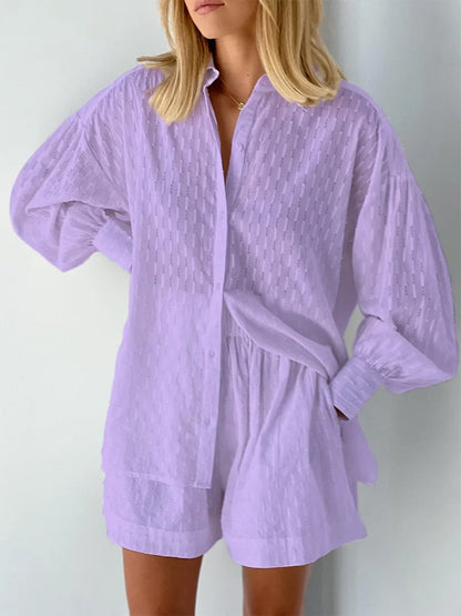 Női Suit Set Jacquard Ing