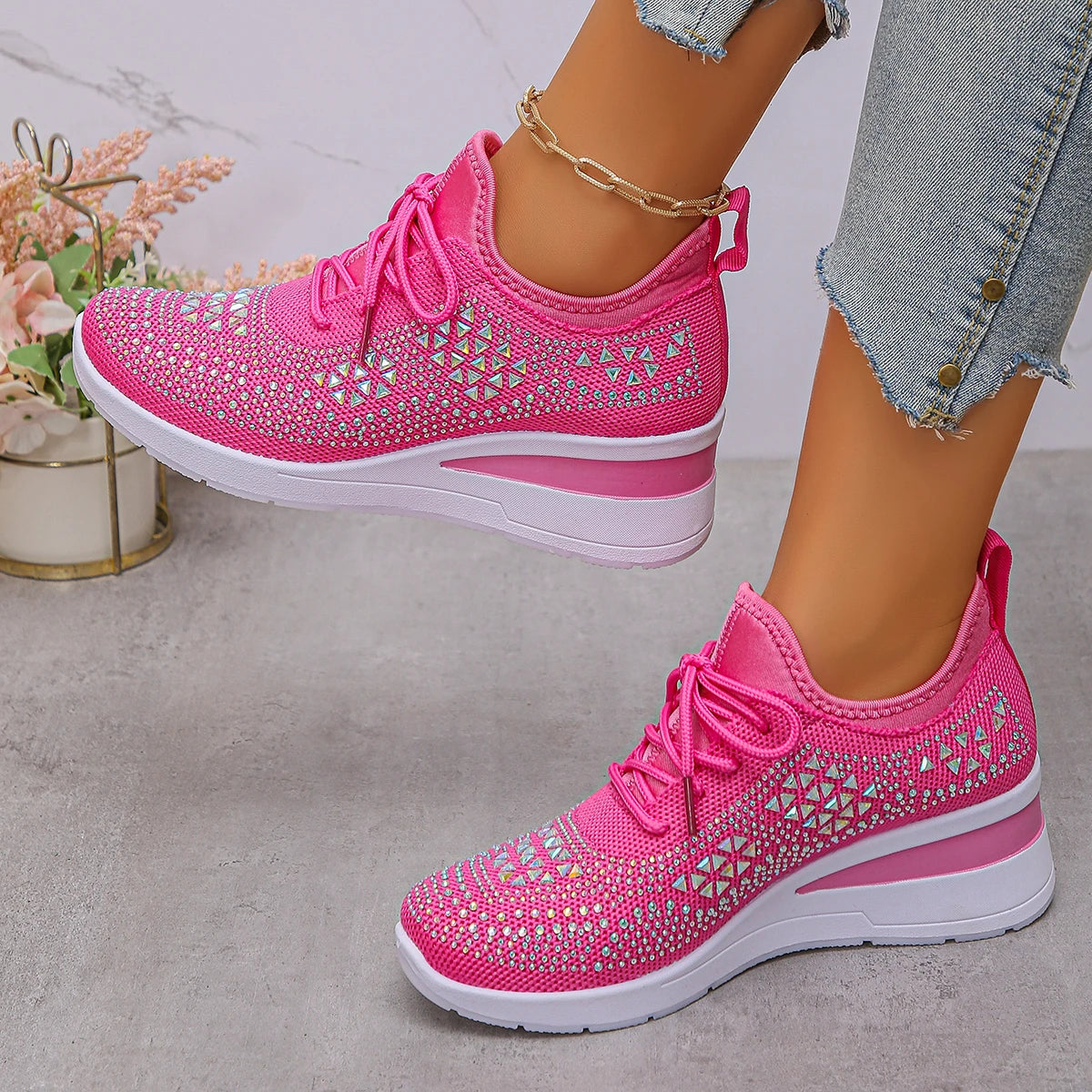 Shoes Breathable Mesh Lace-up