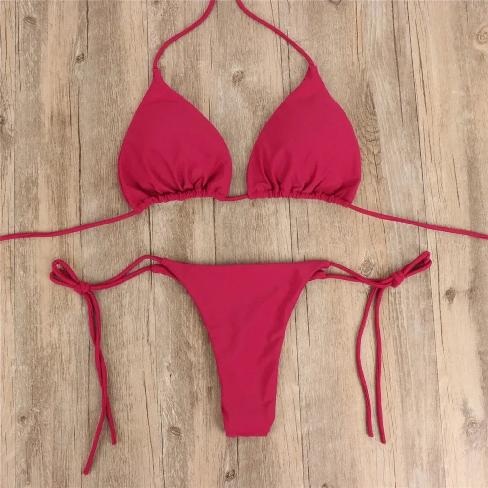 Moonbiffy Női Bikini Halteres