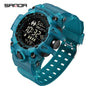 SANDA Herrenuhr, wasserdicht, LED