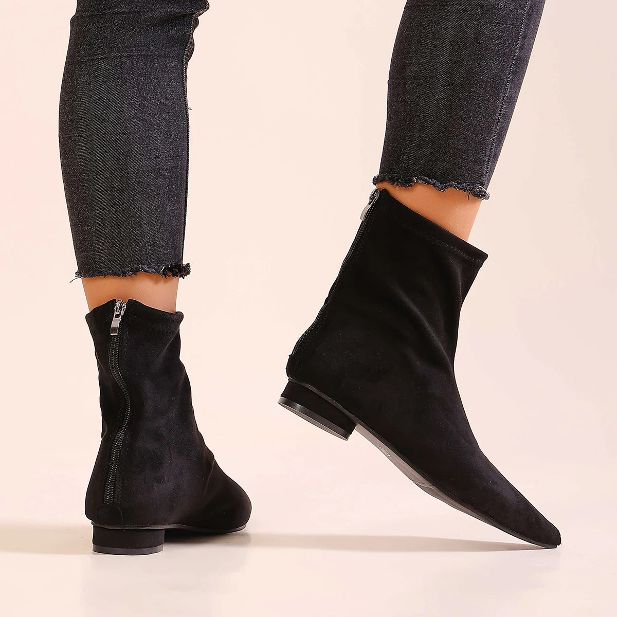 Stiefel Obermaterial aus PU, Latexsohle