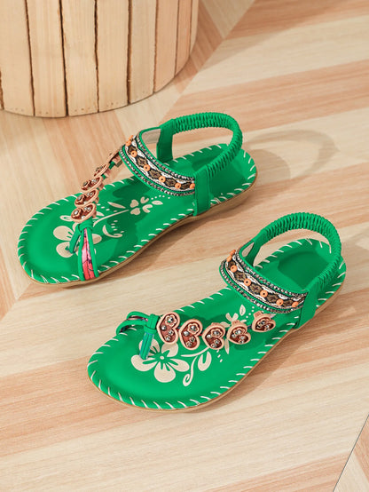 Női Bohém Szandál 2025 - Puha Talpú Flip-Flop Nyári Papucs