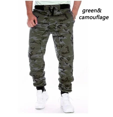 Camo Férfi Edzés Cargo Nadrág