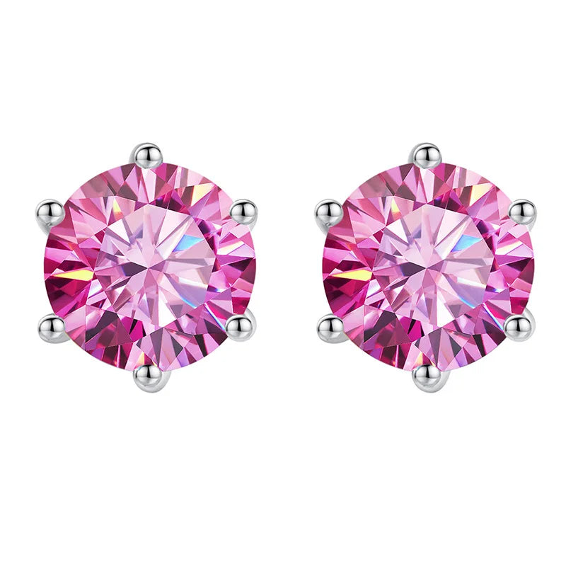 Moissanite Csavaros Fülbevaló