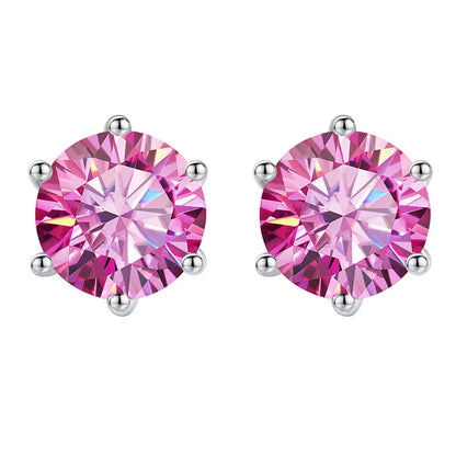 Moissanite Csavaros Fülbevaló