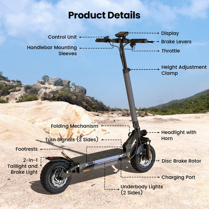 W9 Offroad iScooter Rider