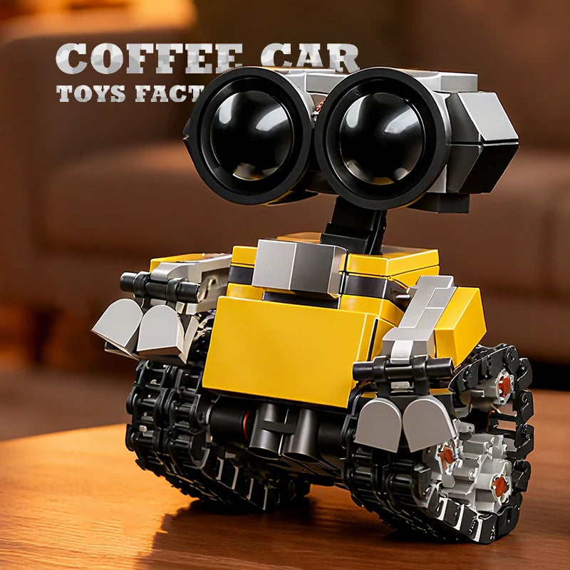 Disney Space Mini Robot MOC Építő Bricks Játékok - 217 Darabos Tracked Bot Modell Klasszikus Sci Fi Gyerekeknek