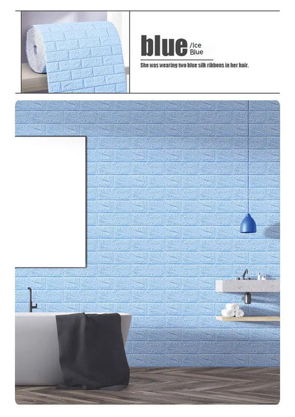 DZQ 3D Tapéta Fehér Falpanel