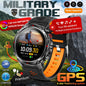 MilTech Katonai Szintű Úszó Okosóra - Beépített GPS Kompassz 30m Vízálló 1,46 Hüvelykes AMOLED