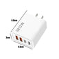 120W Gyors Töltő 4 Port USB C