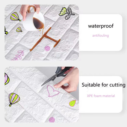 Self-Adhesive 3D Brick Wall Sticker