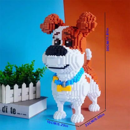 Mini Kutyás Építő Kocka Játék 3698 Darabos - Cuki Pixel Mintázat És Összekapcsolódó Műanyag Blokkok