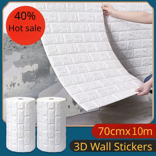 DZQ Öntapadó 3D Tapéta Tégla