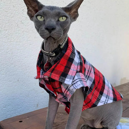 Kockás Macska Ruha WANGMEOW
