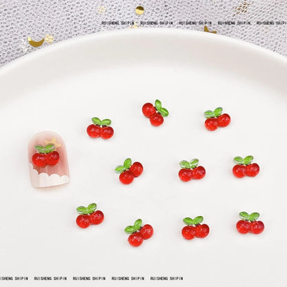 Köröm Dísz Cherry 3D Resin