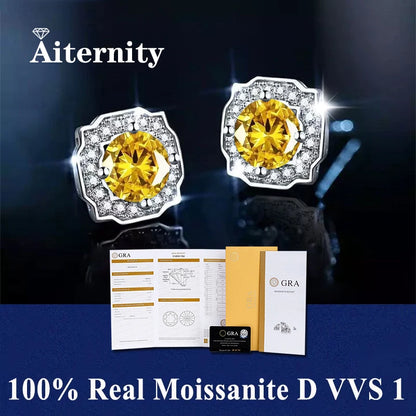 AITERNITY Moissanite Fülbevaló