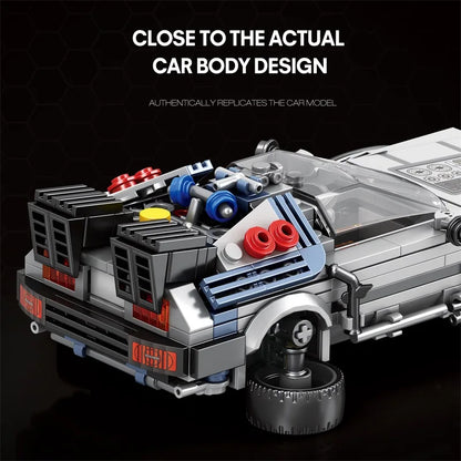 M MENBIS 1 24 Classic Movie Racing Car Építő Kocka Készlet Lego Kompatibilis MOC Modell Gyerekeknek