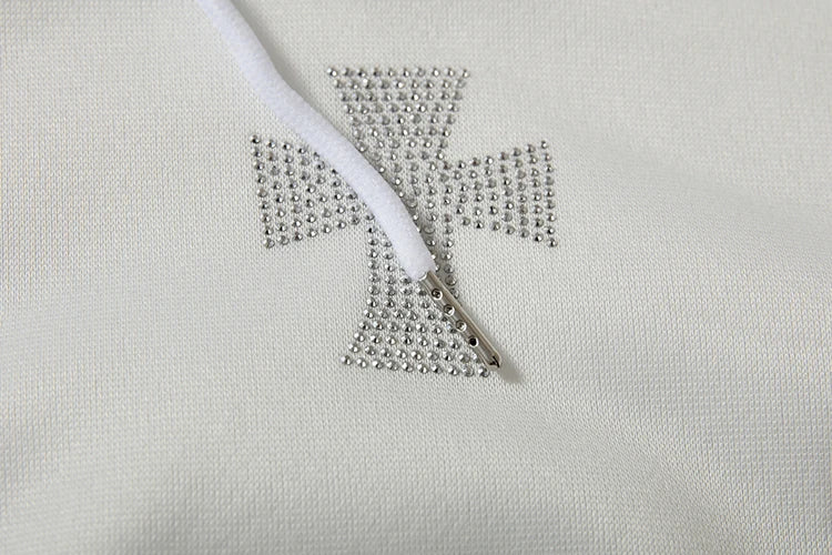 Női Kapucnis Zip Pulóver Laza