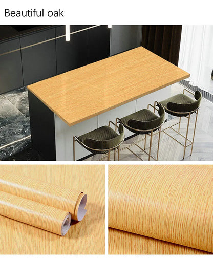 Wood Pattern Self-Adhesive Wall Film