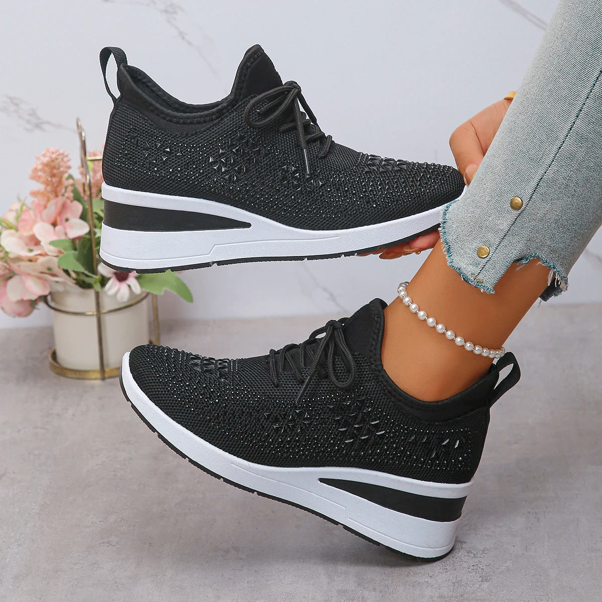 Shoes Breathable Mesh Lace-up