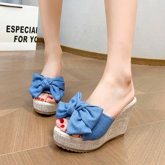 RZSMTYA Damen-Keilsandalen