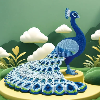 Páva Építő Kocka Modell - 5634 Darabos Lego Kompatibilis Kreatív Dísz Ajándék
