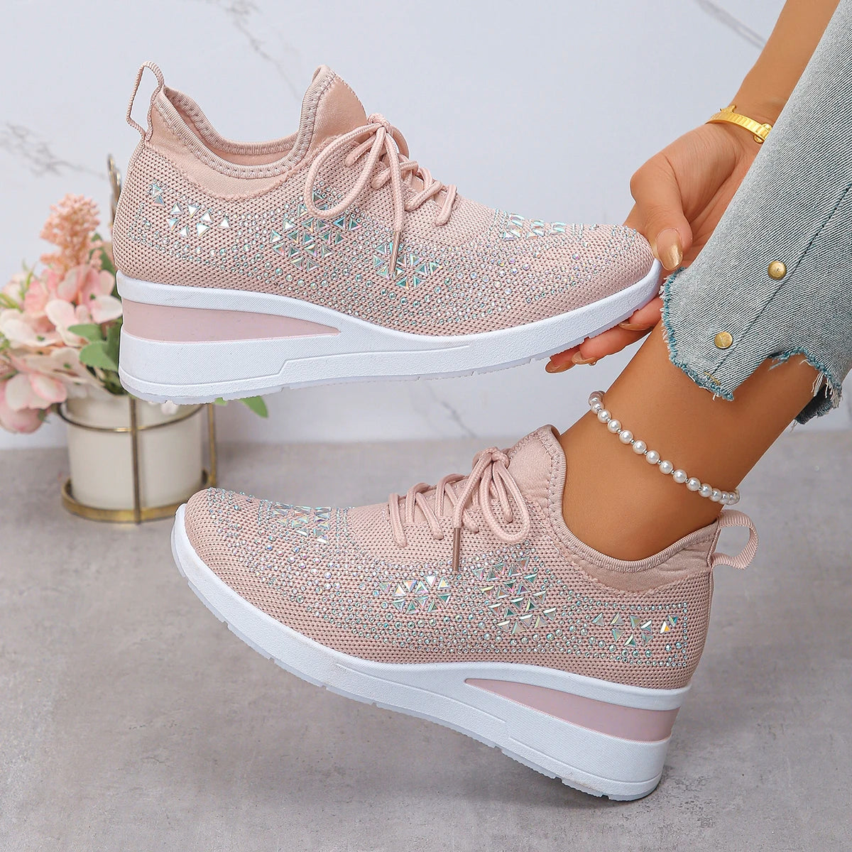 Shoes Breathable Mesh Lace-up
