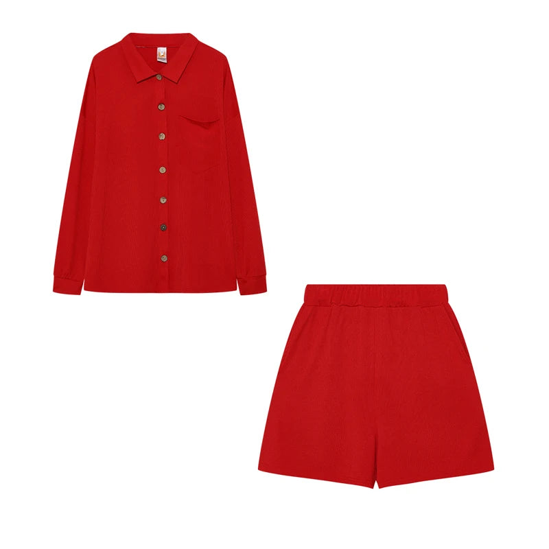 Suit Set Női Egyszínű Szett