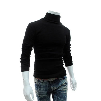 Liva Girl Herren-Rollkragenpullover, schmal geschnitten