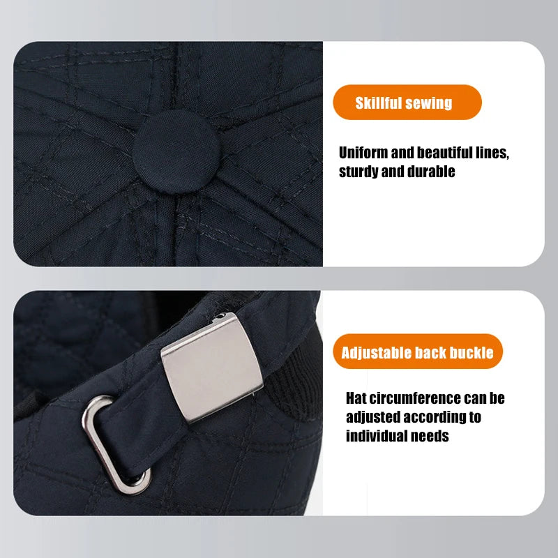Unisex Corduroy Sapka Melegen