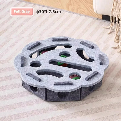 Macska Rejtvény Játék Filcből Készült Puzzle Doboz Labdás Edző Játék - Beltéri Edzés És Szórakozás