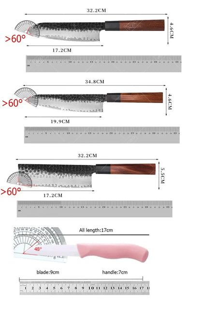 WXCOO Santoku Kés Damascus Pro
