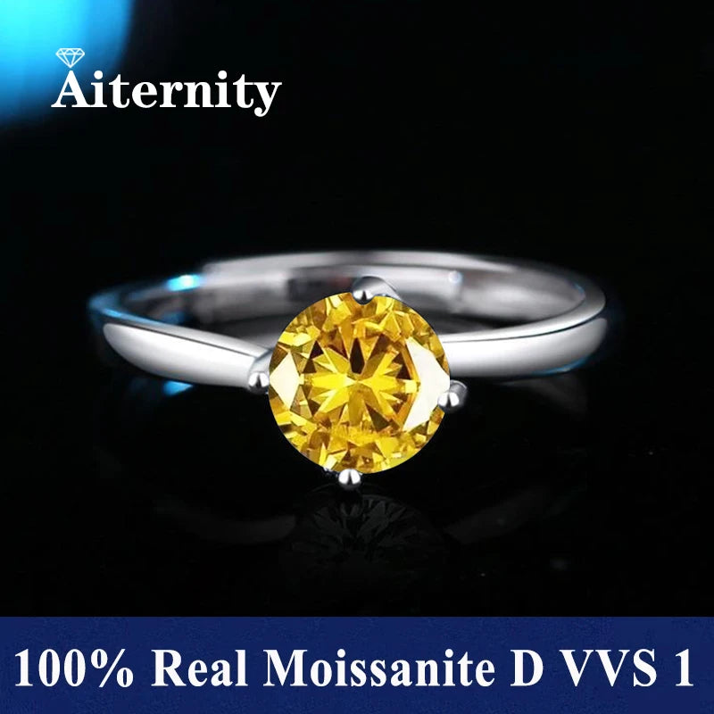 Moissanite S925 Nőknek Gyűrű