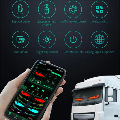 Démon Szem LED Ablak Panel