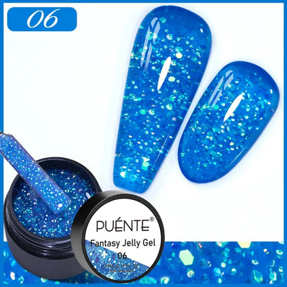 Puente Cat Eye Gel Fényes Kék
